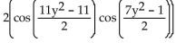 Use a sum-to-product identity to rewrite the expression. -cos   + cos   A)    B)    C)    D)   