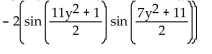 Use a sum-to-product identity to rewrite the expression. -cos   + cos   A)    B)    C)    D)   