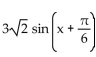 Rewrite the expression in the form A sin(x + C) . -  sin x - 3 cos x A)    B)    C)    D)   