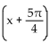 Rewrite the expression in the form A sin(x + C) . --4 sin x - 4 cos x A)    B)    C)    D)   