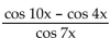 Identify the equation as either an identity or not. -  = 2 cos 2x A)  Not an identity B)  Identity