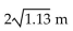 Solve the problem. -A block hanging from a spring is free to oscillate. If a 1-kg block attached to the spring is given an upward velocity of 0.7 m/sec from a point 0.8 m below its resting position, then at any time t in seconds its position in Meters is given by x = -0.7 sin t + 0.8 cos t. Find the maximum distance that the block travels from its resting Position. A)  1.13 m B)  2.26 m C)    D)   