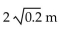 Solve the problem. -A block hanging from a spring is free to oscillate. If a 1-kg block attached to the spring is given an upward velocity of 0.4 m/sec from a point 0.2 m above its resting position, then at any time t in seconds its position in Meters is given by x = -0.4 sin t - 0.2 cos t. Find the maximum distance that the block travels from its resting Position. A)  0.4 m B)    C)  0.2 m D)   
