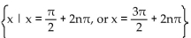 Find all real numbers that satisfy the equation. -cos x =   A)    B)    C)    D)   