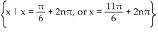 Find all real numbers that satisfy the equation. -cos x =   A)    B)    C)    D)   
