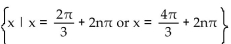 Find all real numbers that satisfy the equation. -sin x =   A)    B)    C)    D)   
