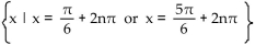 Find all real numbers that satisfy the equation. -tan x =   A)    B)    C)    D)   
