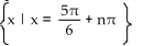 Find all real numbers that satisfy the equation. -tan x =   A)    B)    C)    D)   