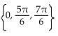Find all real numbers in the interval   that satisfy the equation. -2 sin x cos x - 2 sin x + cos x = 1 A)  No solution B)    C)    D)   