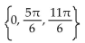 Find all real numbers in the interval   that satisfy the equation. -2 sin x cos x - 2 sin x + cos x = 1 A)  No solution B)    C)    D)   