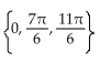 Find all real numbers in the interval   that satisfy the equation. -2 sin x cos x - 2 sin x + cos x = 1 A)  No solution B)    C)    D)   