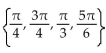 Find all real numbers in the interval   that satisfy the equation. -  - 4 csc x = 0 A)    B)    C)    D)   
