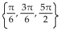 Find all real numbers in the interval   that satisfy the equation. -sin x = 1 - 2 s   A)    B)  No solution C)    D)   