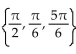 Find all real numbers in the interval   that satisfy the equation. -sin x = 1 - 2 s   A)    B)  No solution C)    D)   