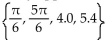 Find all real numbers in the interval   that satisfy the equation. -5 + 2 sin x = 8   Round any approximations to the nearest tenth of a radian. A)    B)    C)    D)   