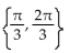 Find all real numbers in the interval   that satisfy the equation. -4   = 4 cos x + 1 A)    B)  No solution C)    D)   