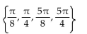 Find all real numbers in the interval   that satisfy the equation. -cot 2t + 1 =   csc 2t A)    B)    C)    D)   