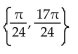 Find all real numbers in the interval   that satisfy the equation. -cos x cos   - sin x sin   =   A)    B)    C)    D)   