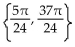 Find all real numbers in the interval   that satisfy the equation. -cos x cos   - sin x sin   =   A)    B)    C)    D)   