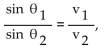 Solve the problem. -Snell's Law states that   where   are the speeds at which light travels through two different mediums, and   are the angles of incidence and refraction respectively. Find the angle of refraction if   and the angle of Incidence is 30°. Give your answer in degrees to the nearest hundredth. A)  53.13° B)  8.99° C)  18.21° D)  5.98°