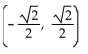 Find the proper coordinates of the point labeled on the given unit circle. -  A)    B)    C)    D)   
