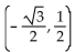 Find the proper coordinates of the point labeled on the given unit circle. -  A)    B)    C)    D)  23 , - 12