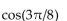 Use a calculator to find the function value to four decimal places. -  A)  -0.0442 B)  0.9305 C)  0.3827 D)  0.9239