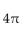 Find the amplitude or period as requested. -Find the period of y = -5 cos   A)    B)    C)    D)   