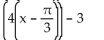 Find a function of the form y = A sin [B(x - C) ] + D with the given period, phase shift, and range. -  A)    B)    C)    D)   