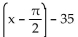 Find the equation for the curve in its final position. -The graph y = cos (x)  is shifted a distance of   to the right, stretched by a factor of 5, translated 7 units downward, then reflected in the x-axis. A)    B)    C)    D)   