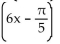 Find a formula for the specified function. -Let f(x)  = cos(x) , g(x)  = x -   , and h(x)  = 6x. Find a formula for   . A)    B)    C)    D)   
