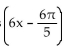 Find a formula for the specified function. -Let f(x)  = cos(x) , g(x)  = x -   , and h(x)  = 6x. Find a formula for   . A)    B)    C)    D)   