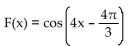 Find a formula for the specified function. -Let f(x)  = cos(x) , g(x)  =   , and h(x)  = 4x. Find a formula for   . A)    B)    C)    D)   