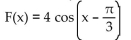 Find a formula for the specified function. -Let f(x)  = cos(x) , g(x)  =   , and h(x)  = 4x. Find a formula for   . A)    B)    C)    D)   