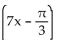 Find a formula for the specified function. -Let f(x)  = cos(x) , g(x)  =   , and h(x)  = 7x. Find a formula for   . A)    B)    C)    D)   
