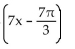Find a formula for the specified function. -Let f(x)  = cos(x) , g(x)  =   , and h(x)  = 7x. Find a formula for   . A)    B)    C)    D)   