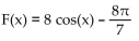 Find a formula for the specified function. -Let f(x)  = cos(x) , g(x)  =   , and h(x)  = 8x. Find a formula for   A)    B)    C)    D)   