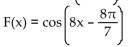 Find a formula for the specified function. -Let f(x)  = cos(x) , g(x)  =   , and h(x)  = 8x. Find a formula for   A)    B)    C)    D)   