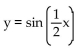 Determine the equation of the function that is graphed. -  A)  y = 2 sin x B)    C)  y = cos 2x D)   