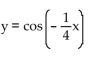 Determine the equation of the function that is graphed. -  A)  y = cos -4x B)    C)  y = sin -4x D)   