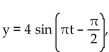 Solve the problem. -The motion of a spring-mass system is described by the equation   where y is the distance in feet from the equilibrium position and t is time in seconds. If the weight is 23 feet from the ceiling in a state of Equilibrium, find the time at which the weight first passes the equilibrium position. A)  1 sec B)  6 sec C)    D)   