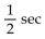 Solve the problem. -The motion of a spring-mass system is described by the equation   where y is the distance in feet from the equilibrium position and t is time in seconds. If the weight is 23 feet from the ceiling in a state of Equilibrium, find the time at which the weight first passes the equilibrium position. A)  1 sec B)  6 sec C)    D)   