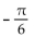 Find the exact value of the expression without using a calculator or table. -arccos   A)    B)    C)    D)   