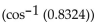 Use a calculator to find the approximate value of the composition. Round answers to four decimal places. The expression may be undefined. -sin   A)  0.6324 B)  0.0175 C)  0.1389 D)  0.5542