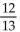 Find the exact value of the indicated trigonometric function of   is an angle in standard position whose terminal side contains the given point. -(-5, 12) ; Find sin   A)    B)    C)    D)   