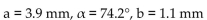 Solve the right triangle with the given sides and angles. -  A)    B)    C)    D)   