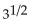 Evaluate the exponential expression. -  A)  9 B)  3 C)    D)  27