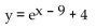 Write the equation of the graph in its final position. -The graph of y =   is translated 9 units to the right, reflected in the y-axis, and then translated 4 units downward. A)    B)    C)    D)   
