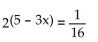 Solve the equation. -  A)  {8} B)    C)  {-3} D)  {3}