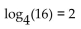 Write the equation as an equivalent logarithmic equation. -  A)    B)    C)    D)   